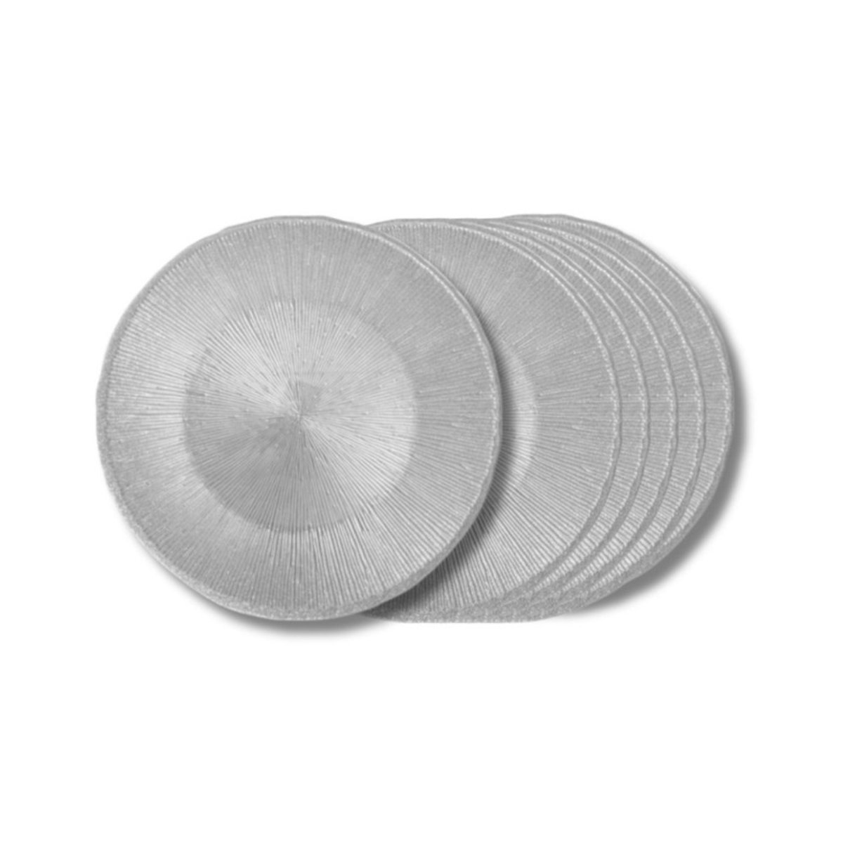 Assiette à dessert Glitter  21 cm (lot de 6) - GLITTER gris, TABLE PASSION