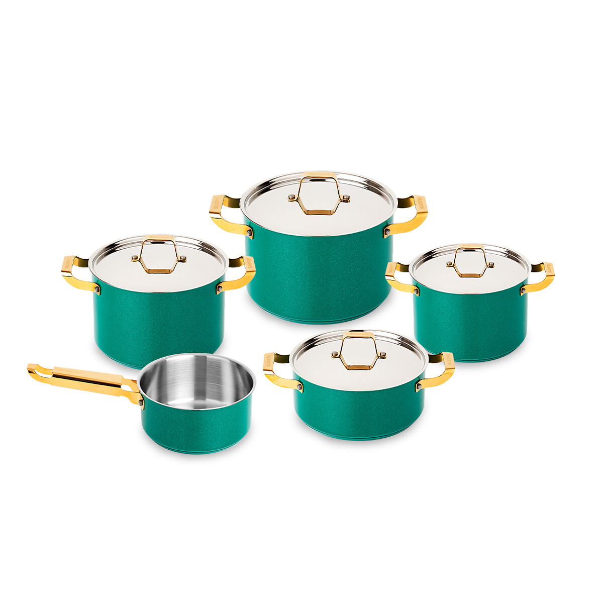 Trem de cozinha 5 peças Heritage, SILAMPOS verde, SILAMPOS