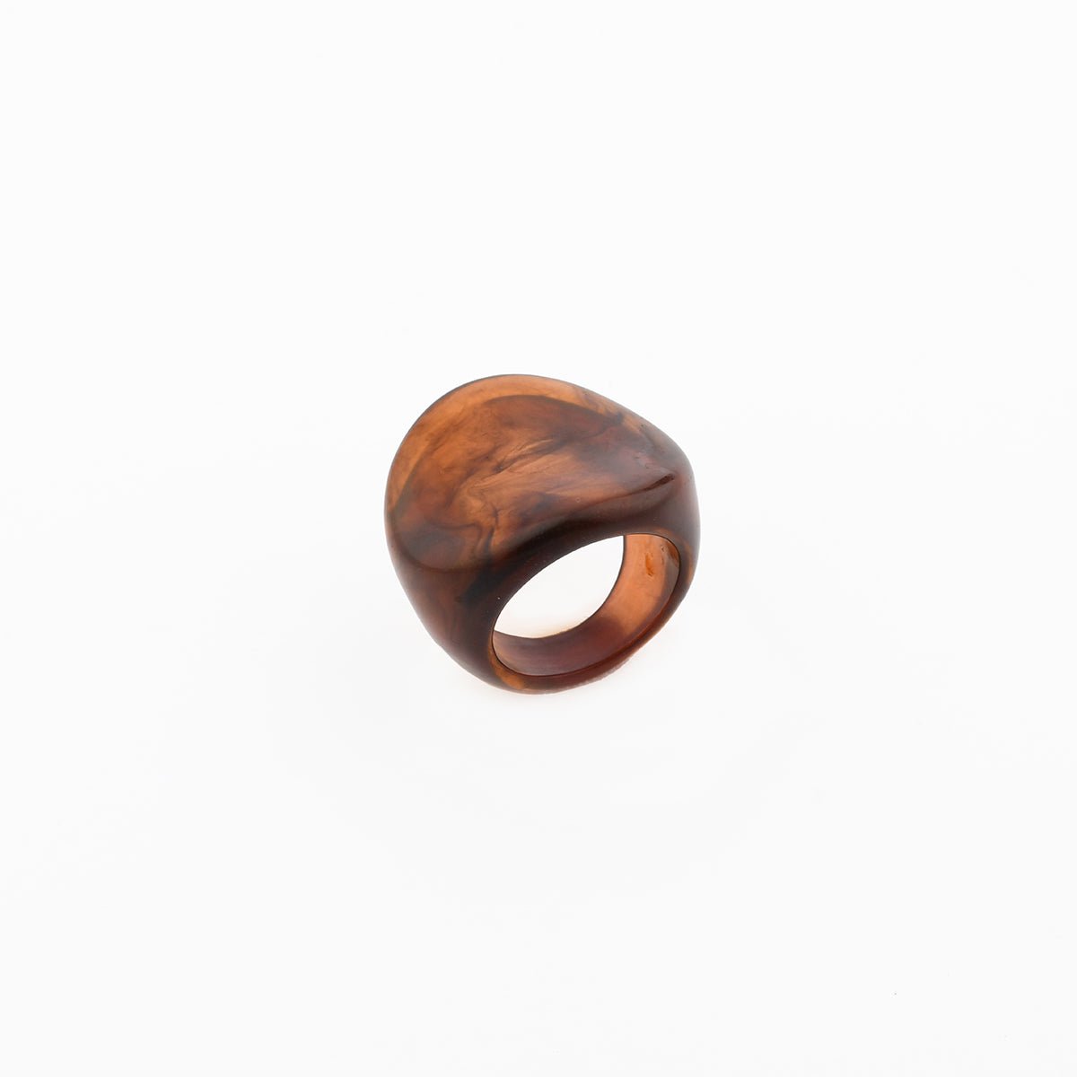 Grosse bague marron marron, BALABOOSTE