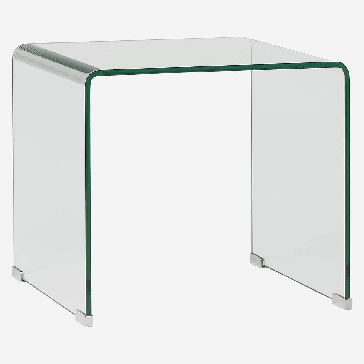 Table d'appoint verre trempé GALA transparent, HABITAT