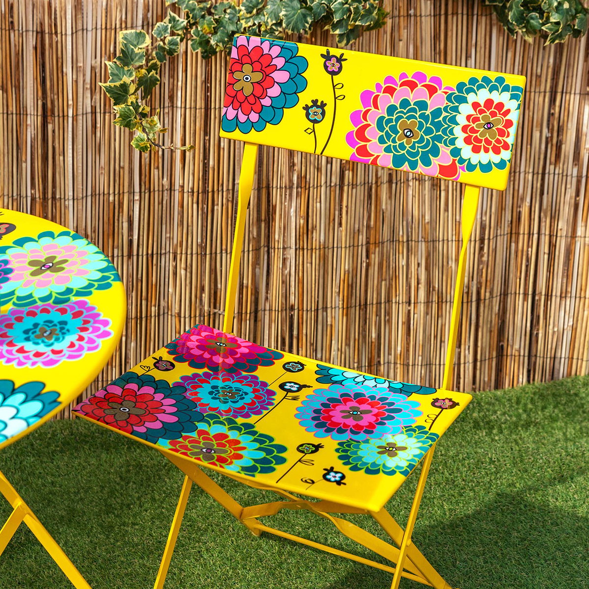 Chaise pliante Garden Paradise dahlia, PYLONES