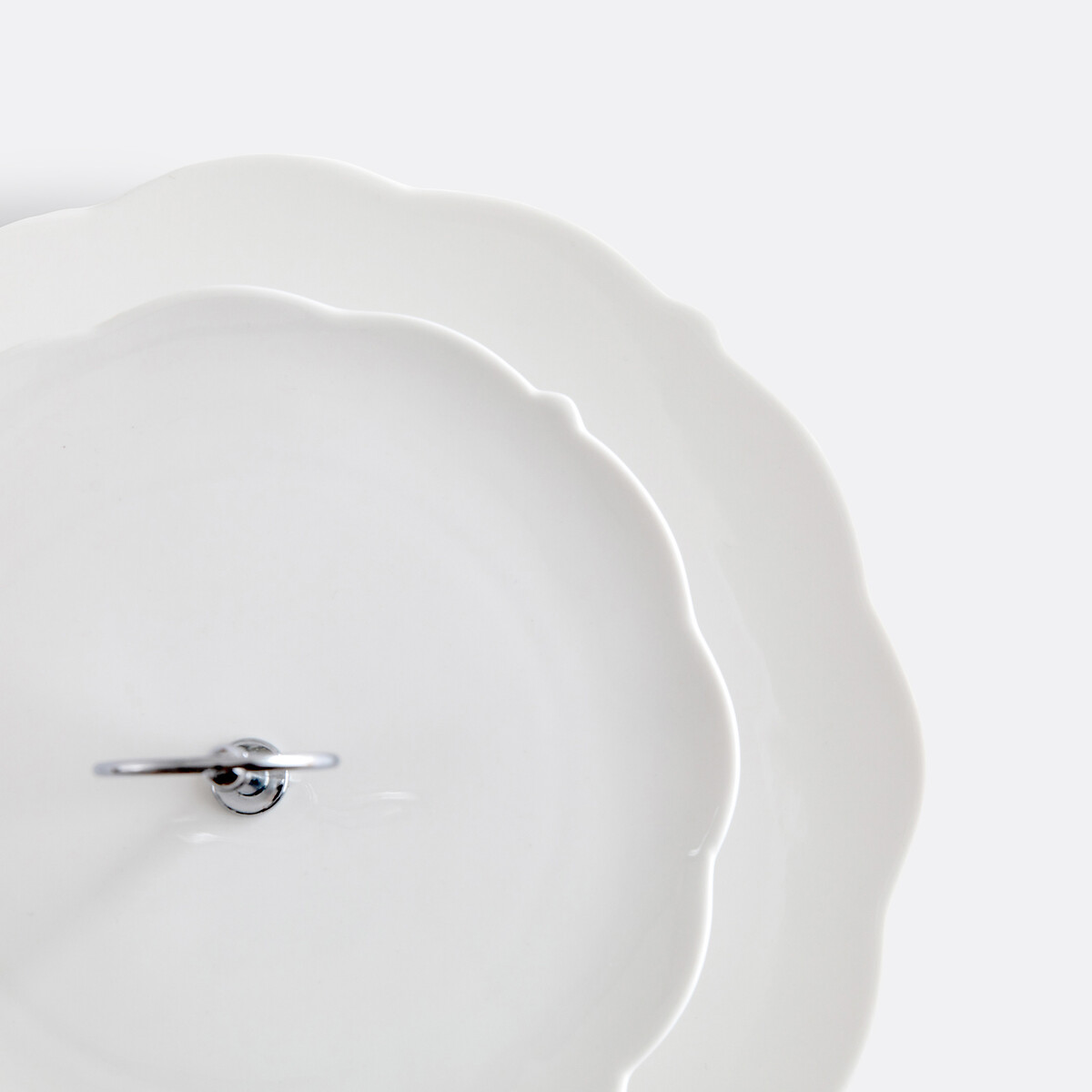 Presentador de pasteles de porcelana, Hirène blanco, LA REDOUTE INTERIEURS
