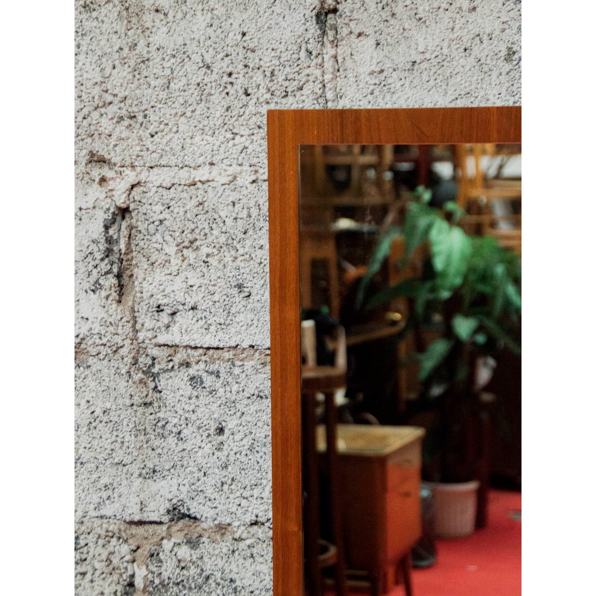 Miroir rétroviseur en bois Igor N°825 - Bon état bois, DEBONGOUT