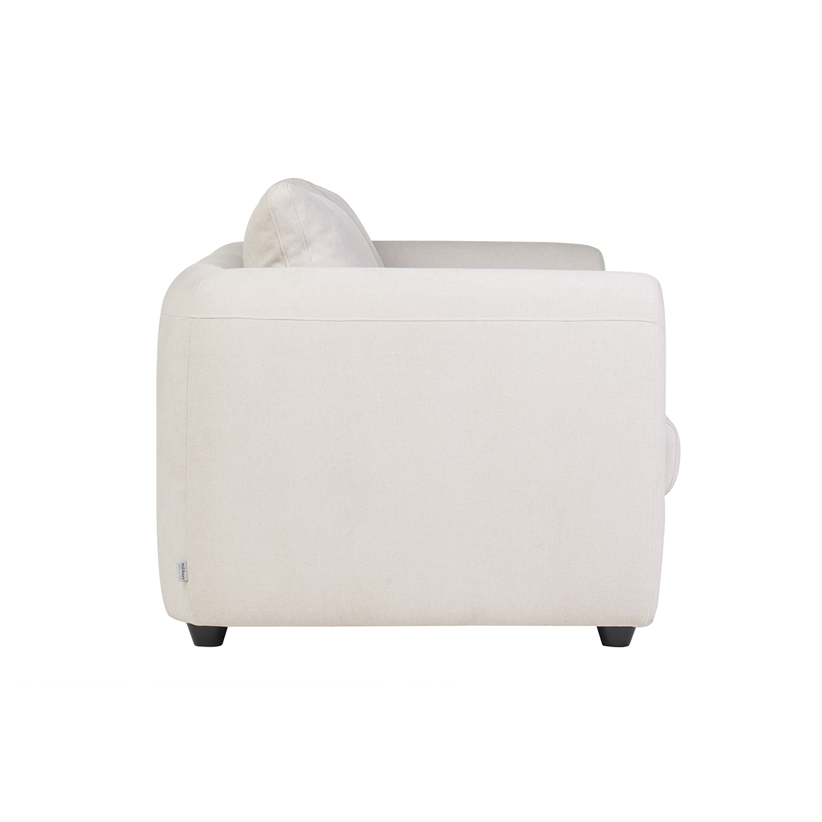 Canapé convertible 3 places en tissu effet velours beige HARLO beige, MILIBOO