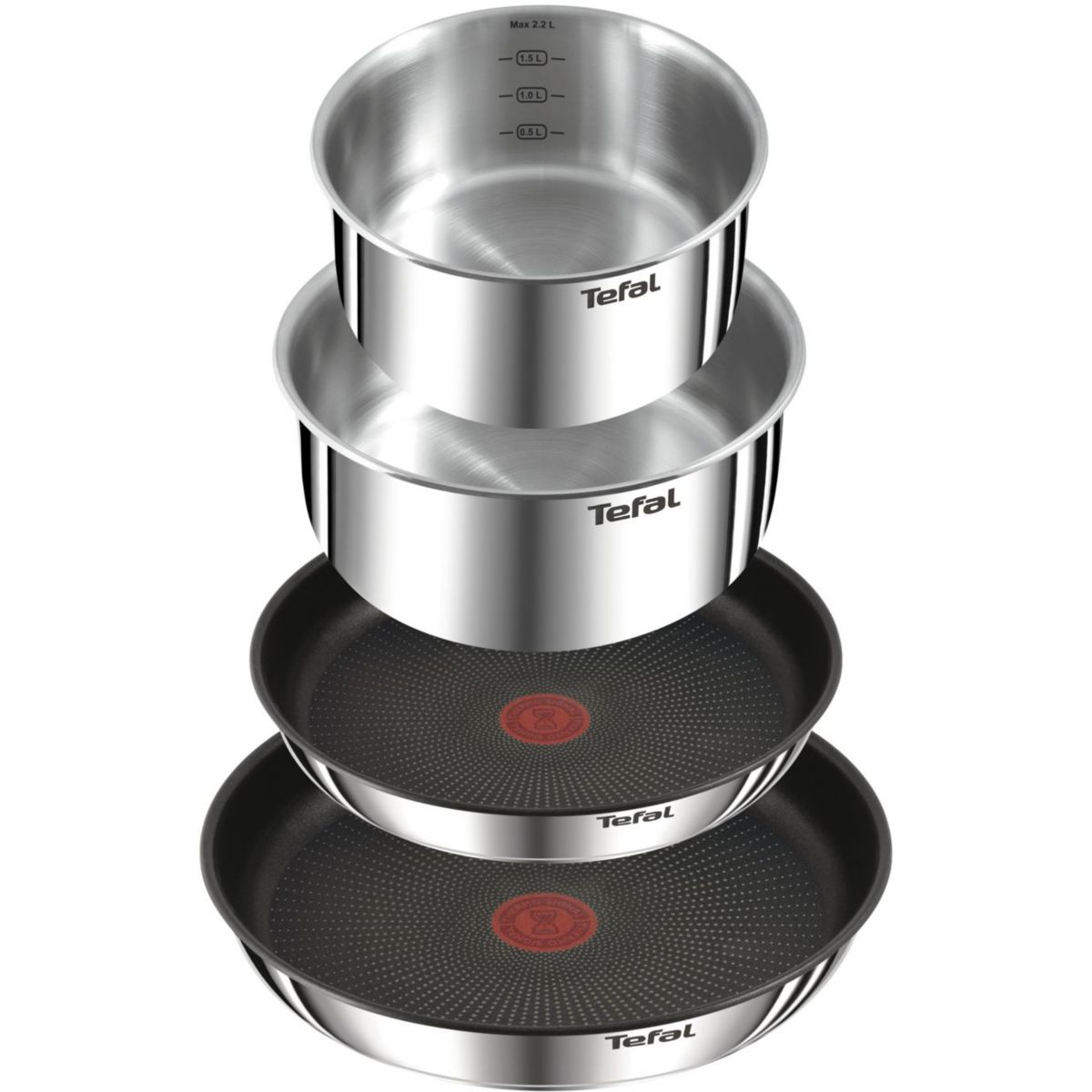 Batterie de cuisine Ingenio Emotion 5 pcs couleur unique, TEFAL