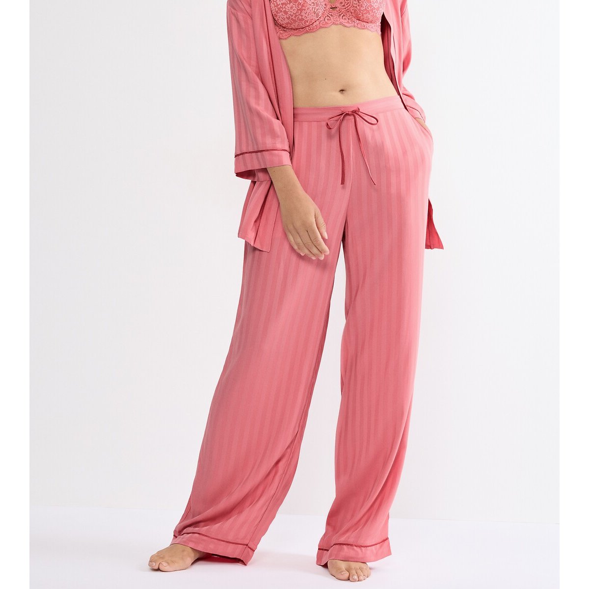 Pantalon de pyjama AMOURETTE JACQUARD rose, TRIUMPH