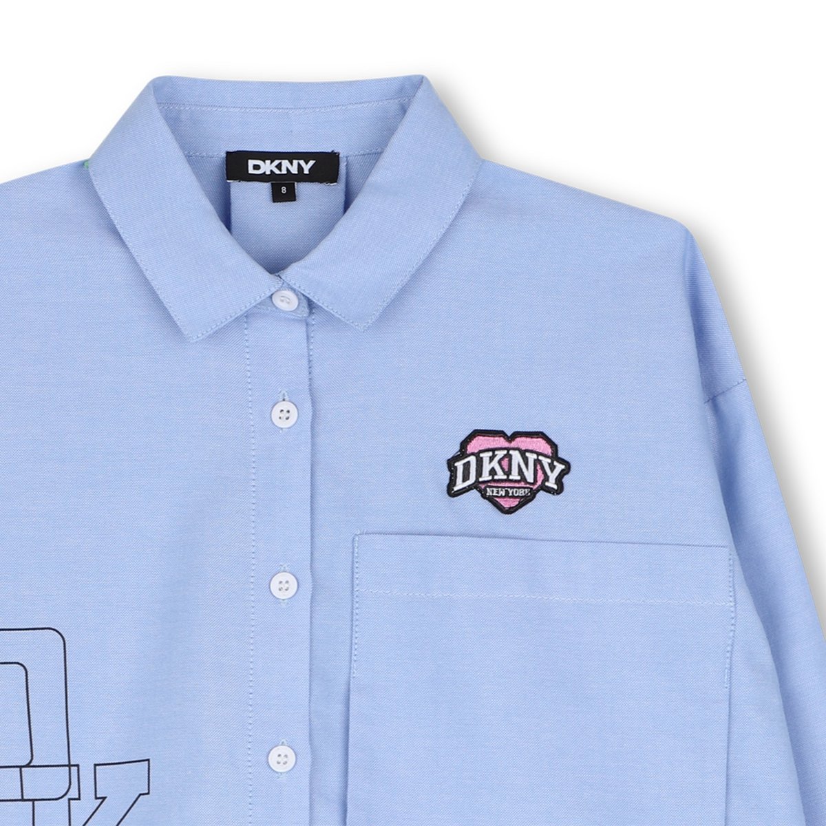 Chemise manches longues bleu ciel, DKNY