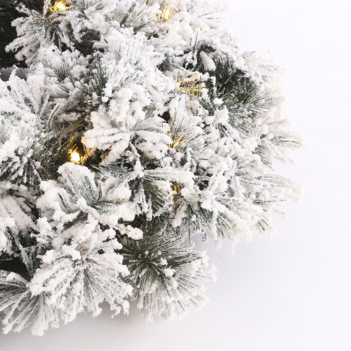 Couronne de Noël avec LED DINSMORE vert, BLACK BOX TREES