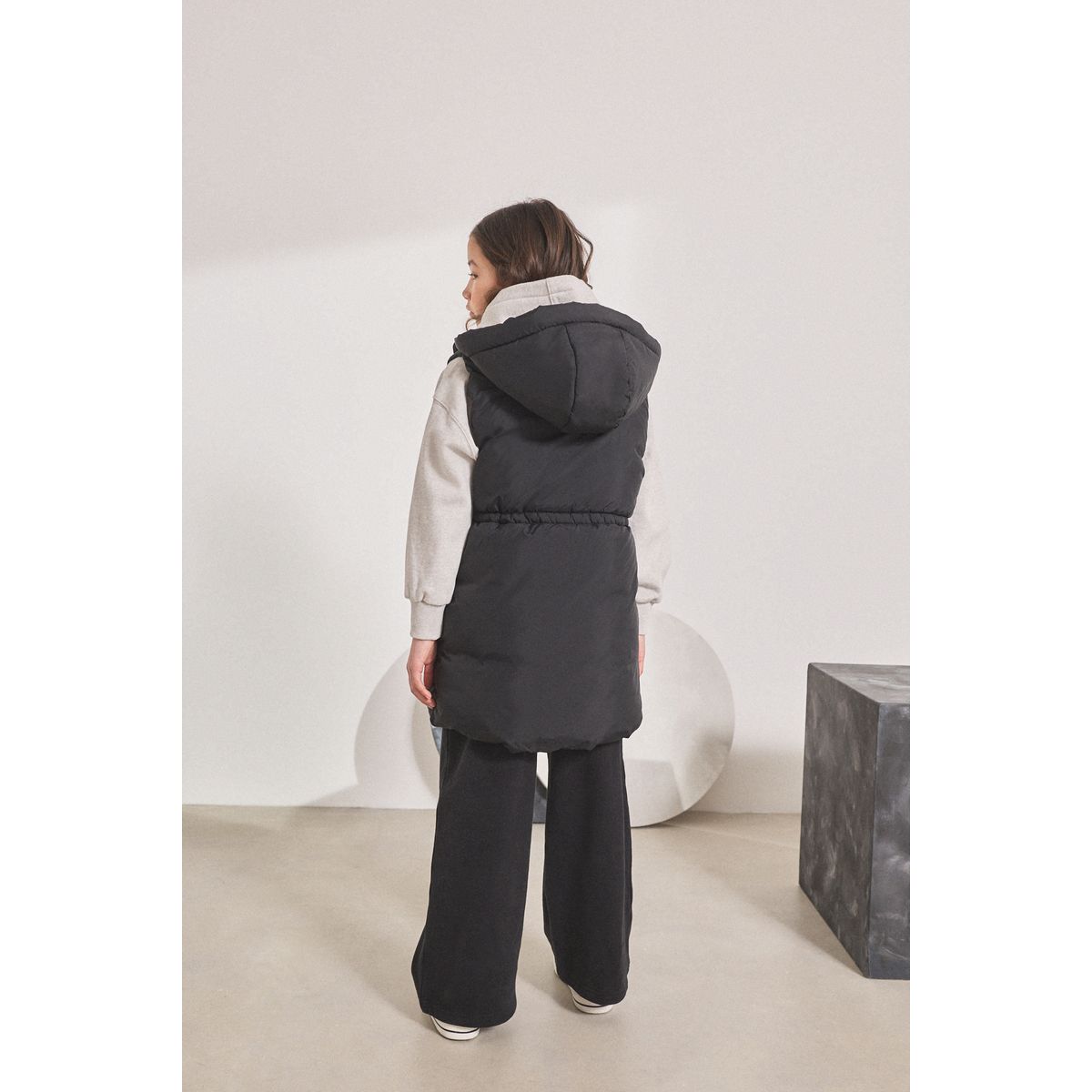 Veste sans manches matelassée noir, NEXT