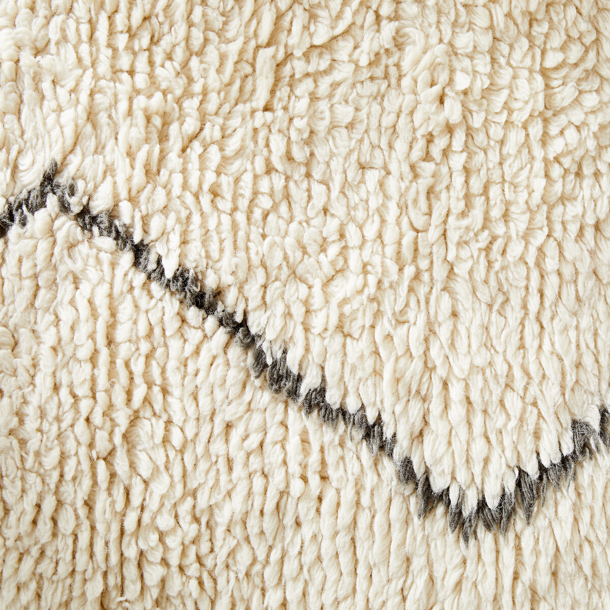 Tapis style berbère en laine, Nyborg ecru/gris éléphant, AM.PM