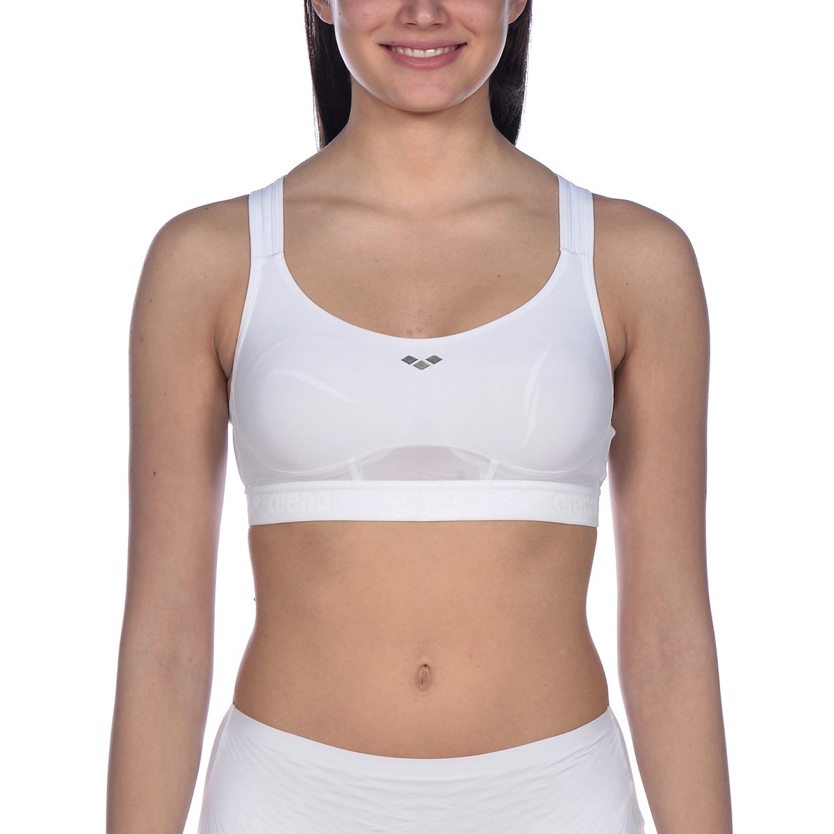 Soutien-gorge de sport Elettra soutien moyen et bonnet C white, ARENA