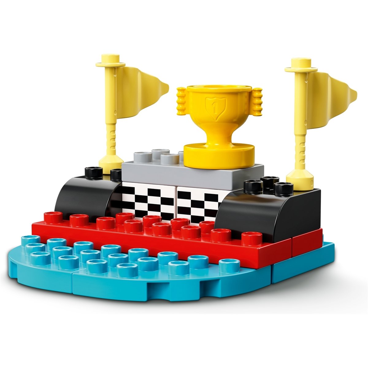 Duplo Les voitures de course multicolore, LEGO