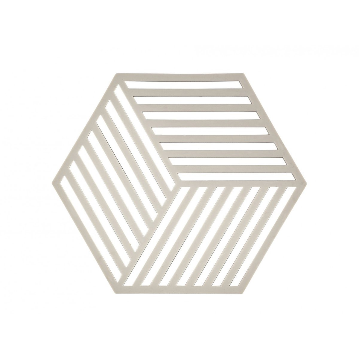 Dessous de Plat Hexagon 16 x 14 cm gris, ZONE DENMARK