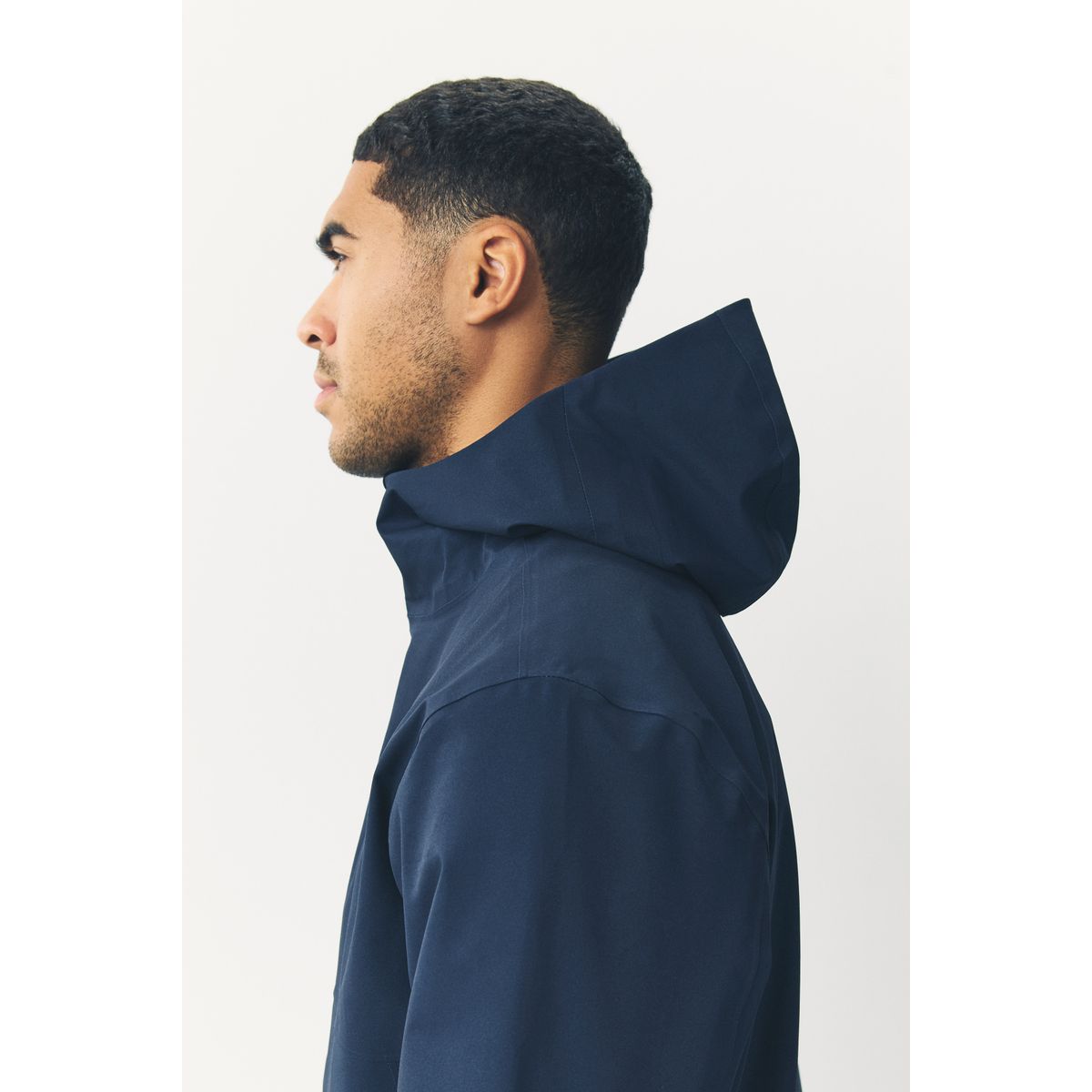 Veste à capuche imperméable dry tech bleu marine, NEXT