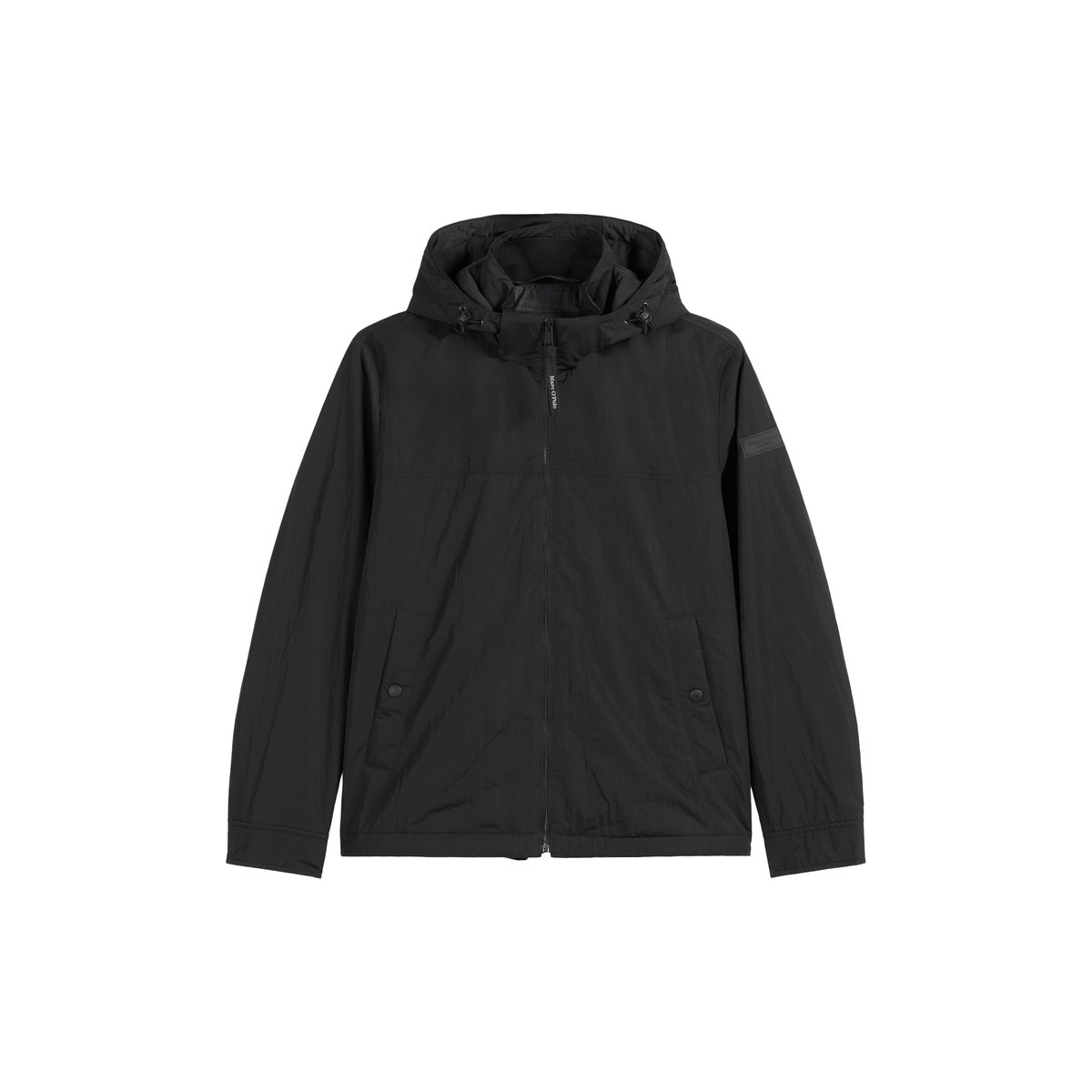 Veste légèrement ouatinée regular avec capuche amovible noir, MARC O'POLO