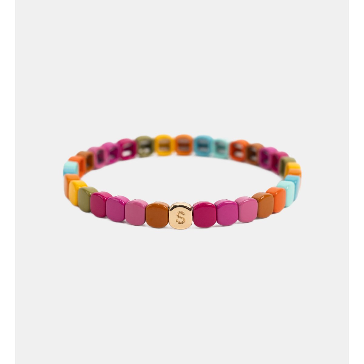 Bracelet facettes mini rondes multicolore, SIMONE A BORDEAUX