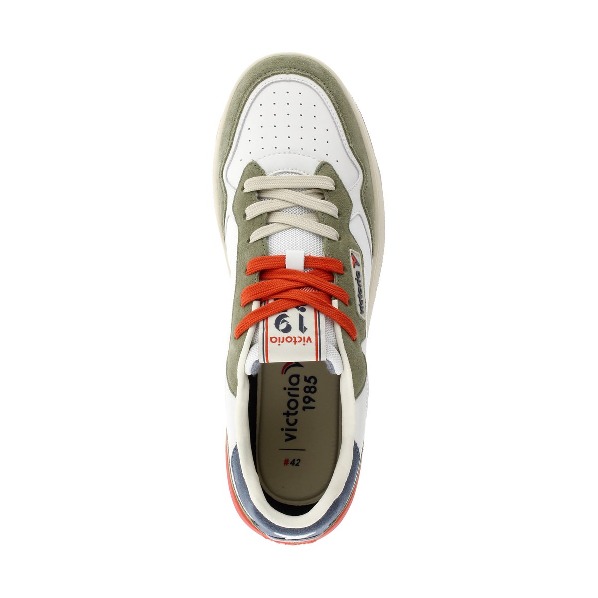 Basket Cuir kaki, VICTORIA