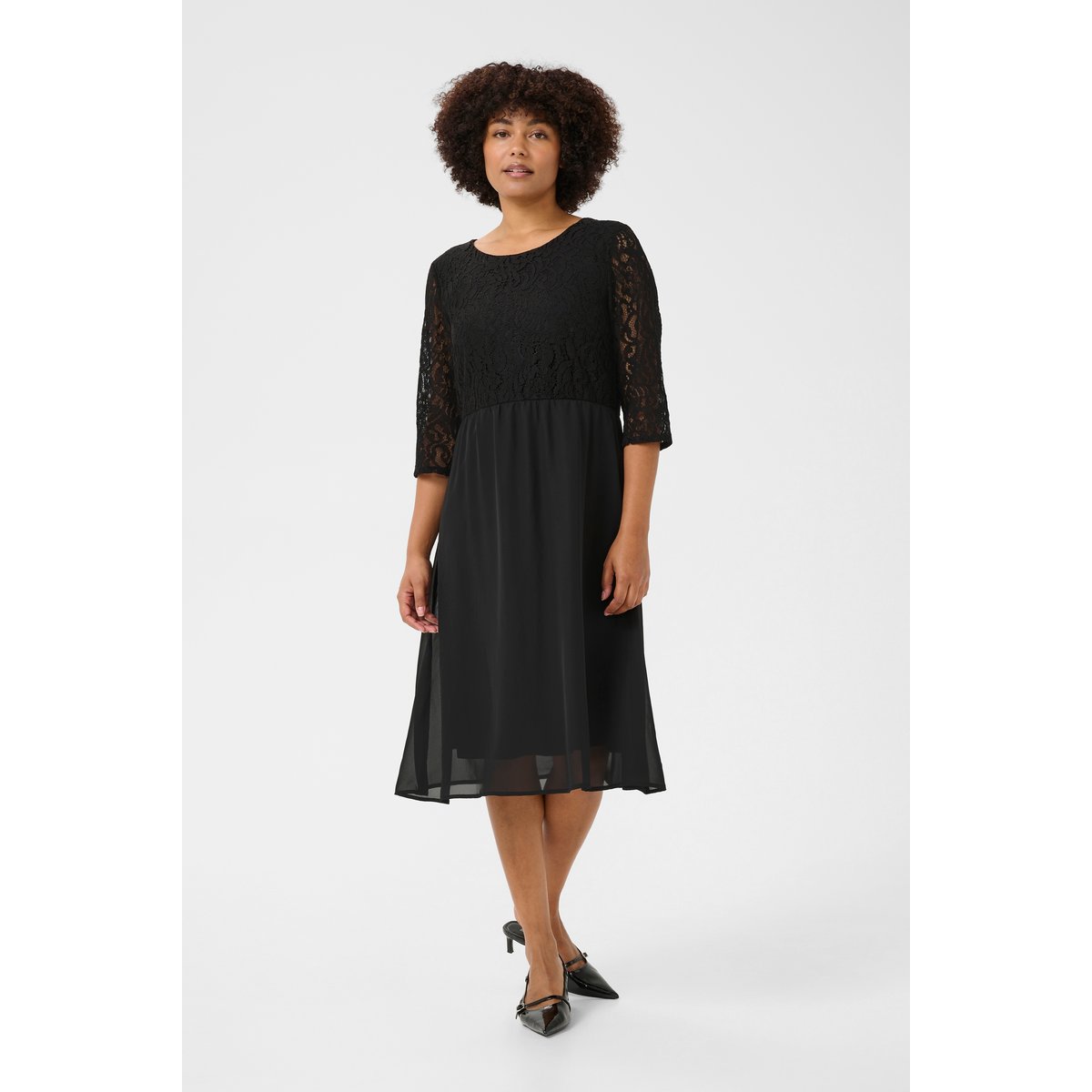 Dress noir pitch black, CREAM