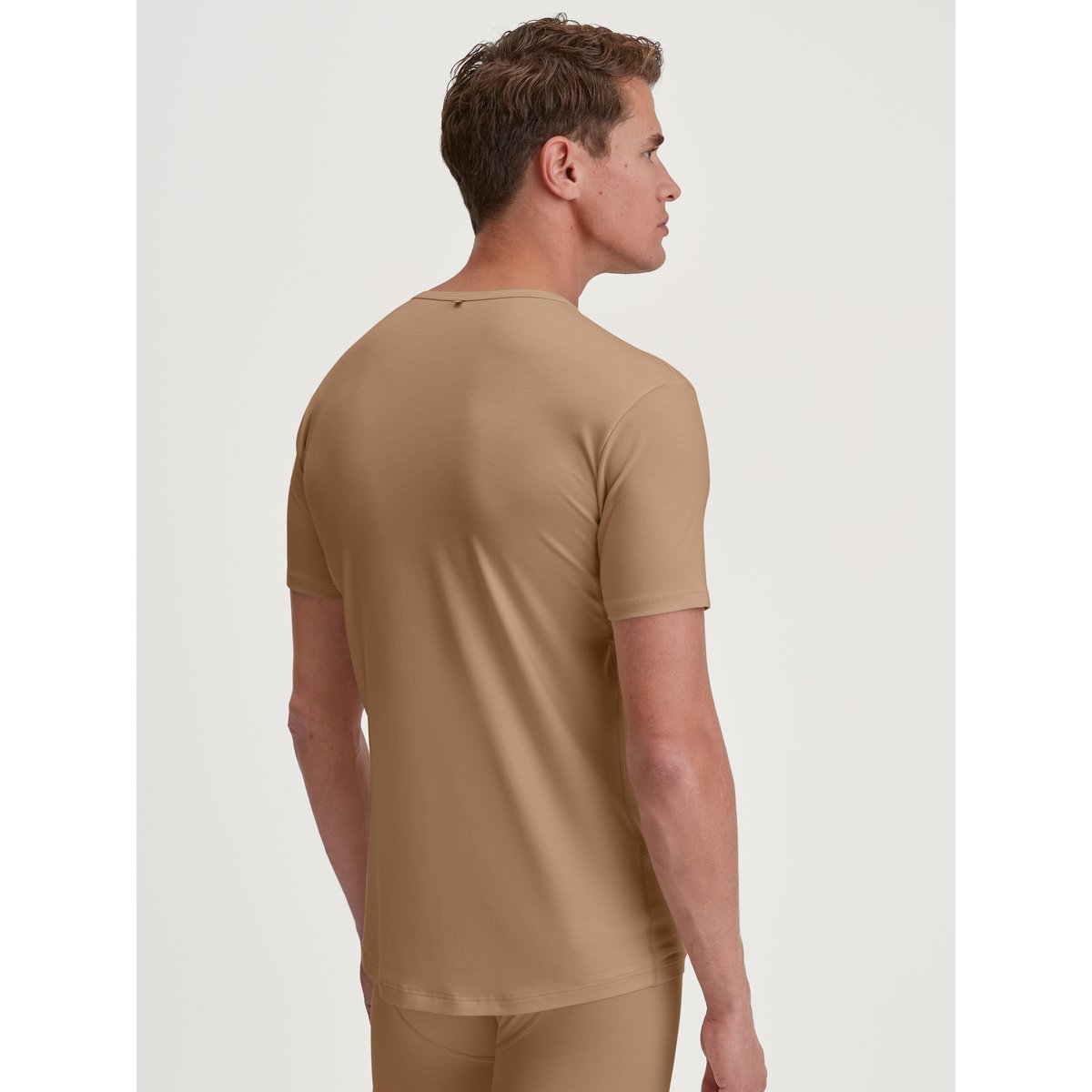 T-shirt à manches courtes, col en V manches courtes Modal NATURAL COOLING invisible, CALIDA