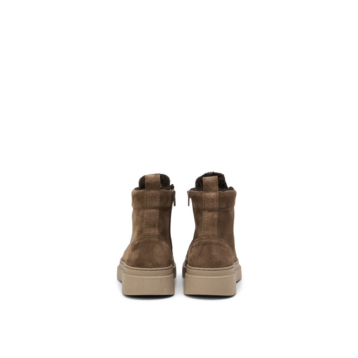 Bottes à lacets modèle Algot avec zip intérieur marron clair, MARC O'POLO