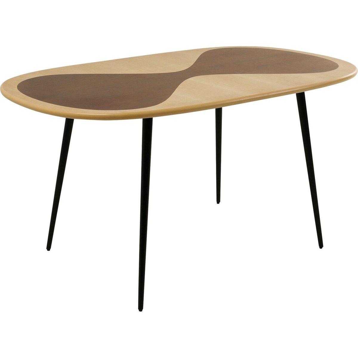 Table en bois, PETAL marron, KARE DESIGN