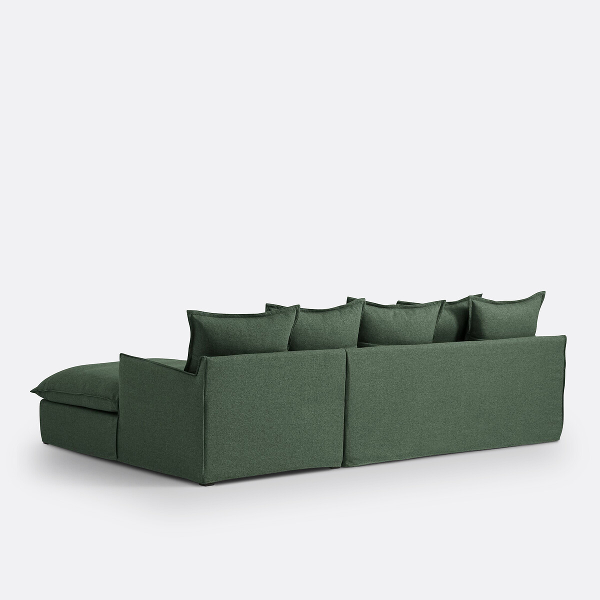 Housse de canapé d'angle droit polyester, Odna vert forêt, LA REDOUTE INTERIEURS