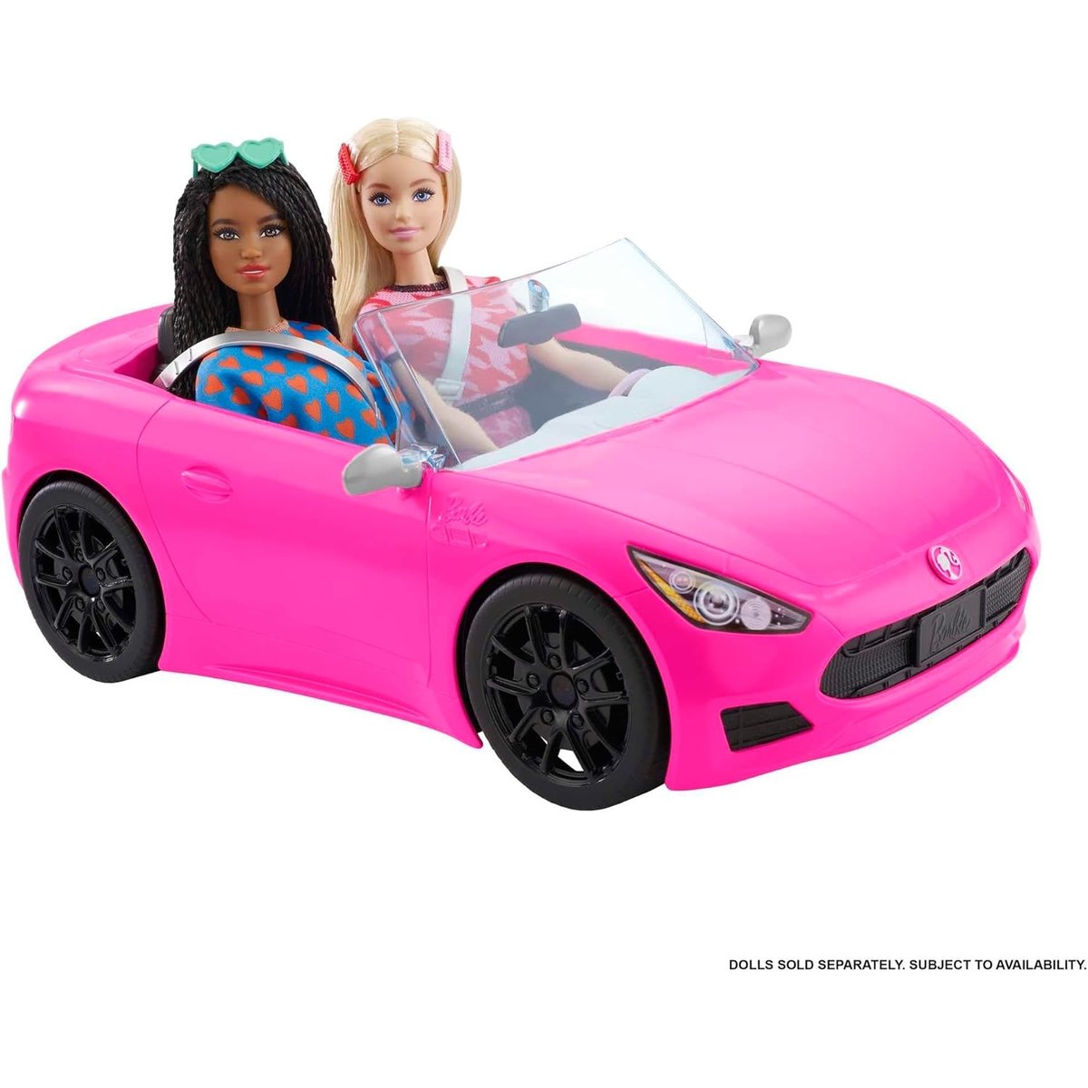Voiture Cabriolet rose 2 places rose, MATTEL