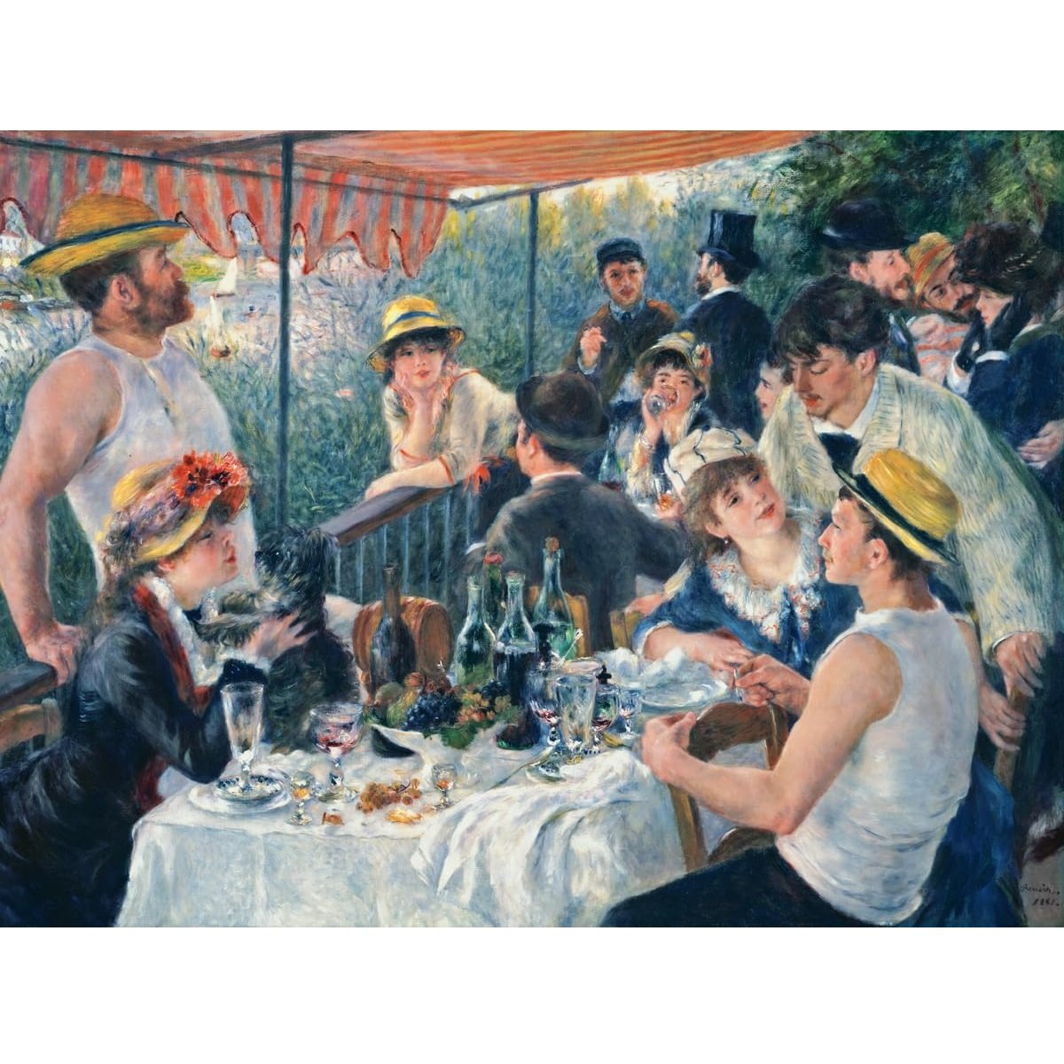 Puzzle Le Déjeuner des Canotiers de Renoir 1500 pcs blanc, RAVENSBURGER
