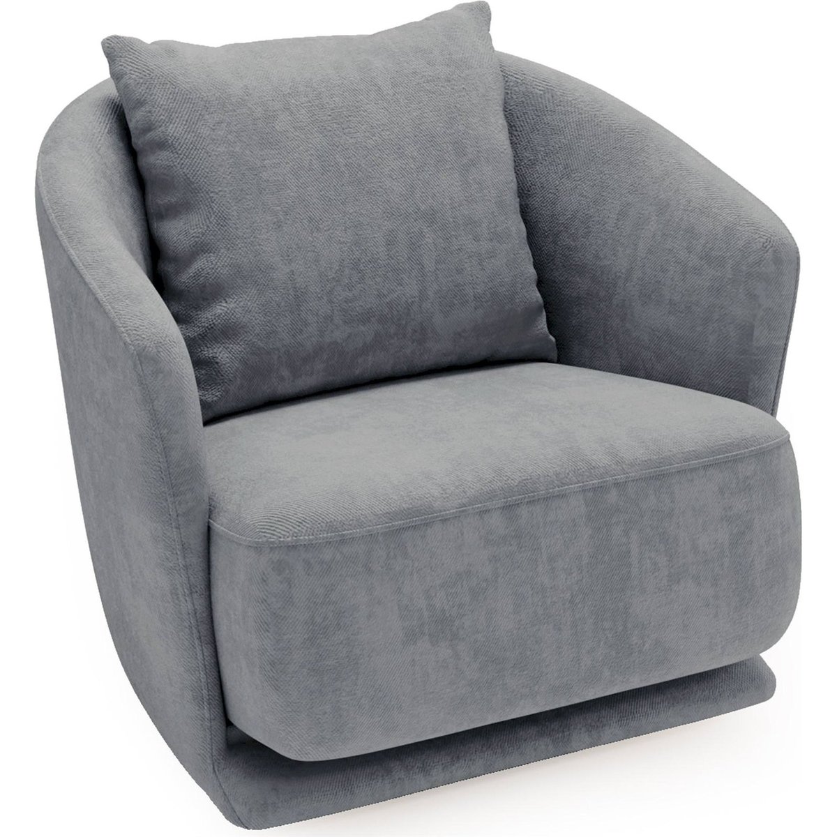 Fauteuil pivotant en chenille collection WISH gris chenille, RECOLLECTION