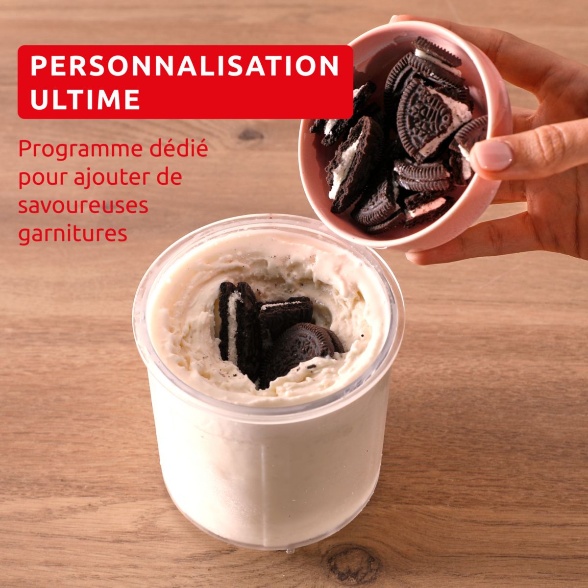 Sorbetière Dolci MJ602AF0 Machine à glaces couleur unique, MOULINEX