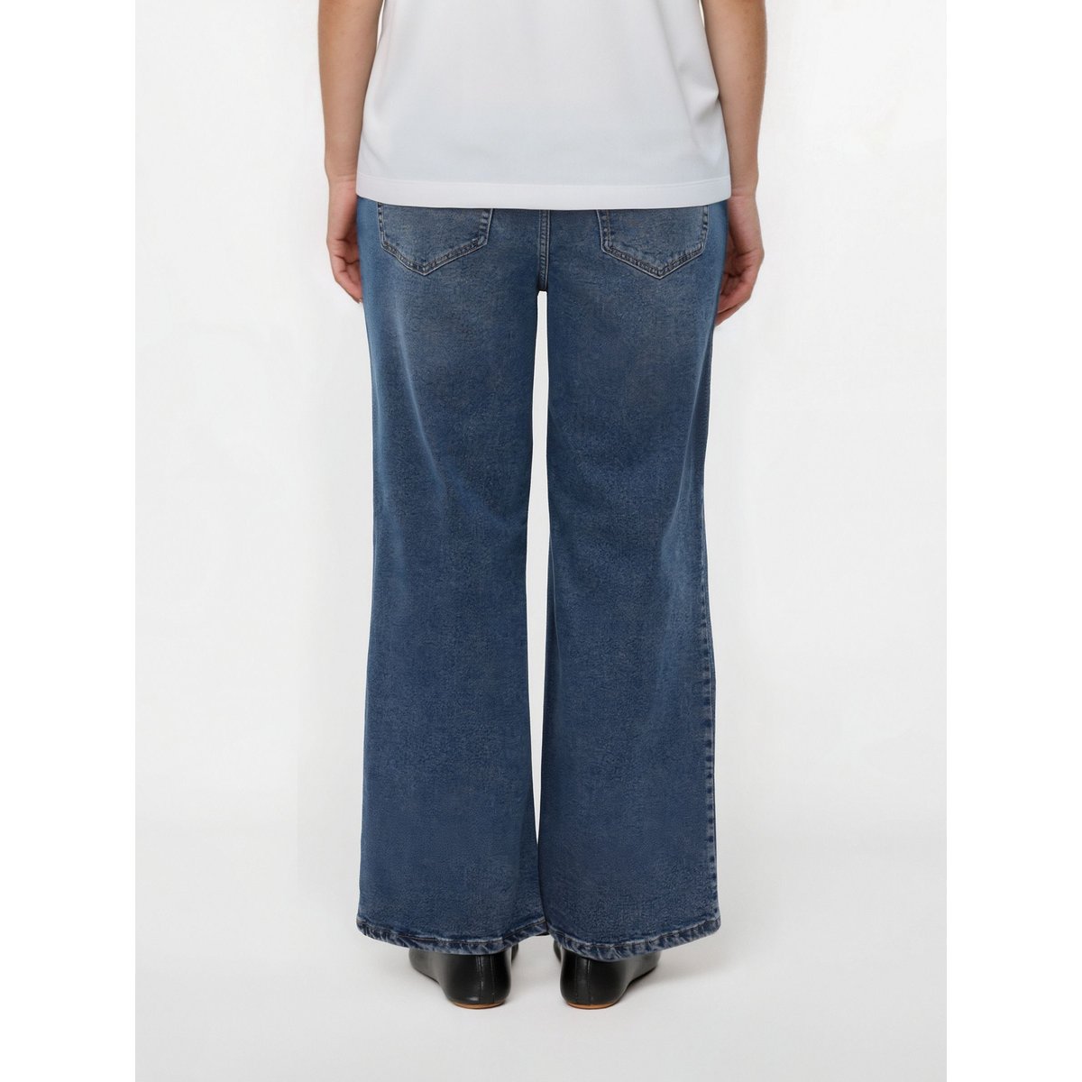 Jean À Coupe Large medium blue denim, VERO MODA