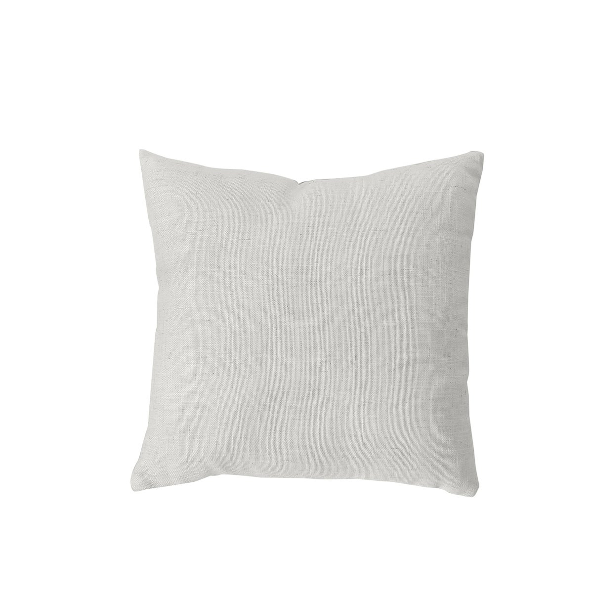 Coussin carré - Effet lin blanc, HOME MAISON