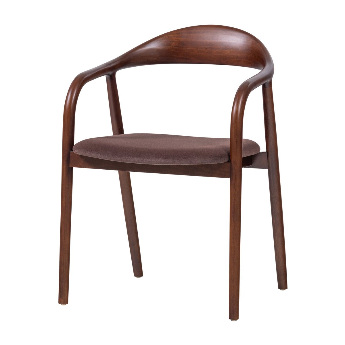 Chaise de salle à manger en bois de hêtre BRAN marron, WOOOD