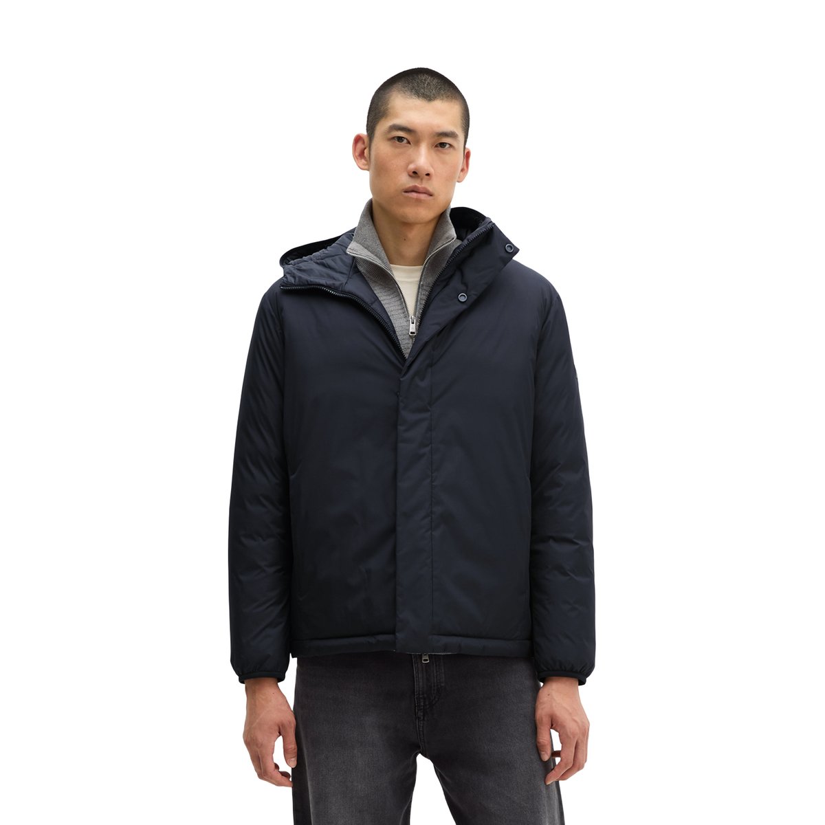 Veste réversible regular avec un léger rembourrage noir, MARC O'POLO