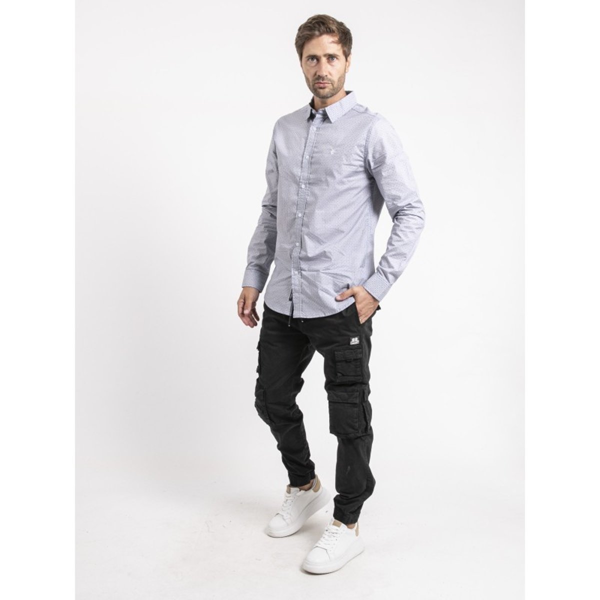 Chemise Manches Longues Pur Coton Tivamor bleu, RITCHIE