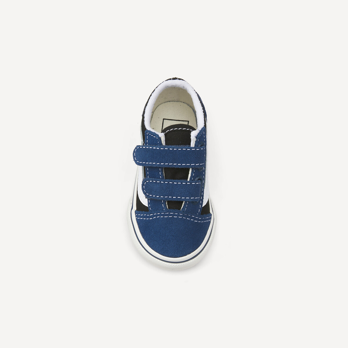 Baskets basses à scratch, TD OLD SKOOL V bleu/noir/blanc, VANS