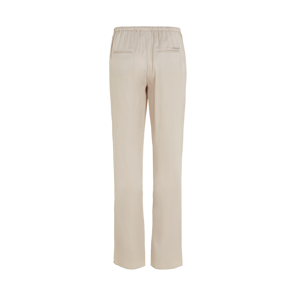 Satin Wide Leg Trousers grey, CALVIN KLEIN