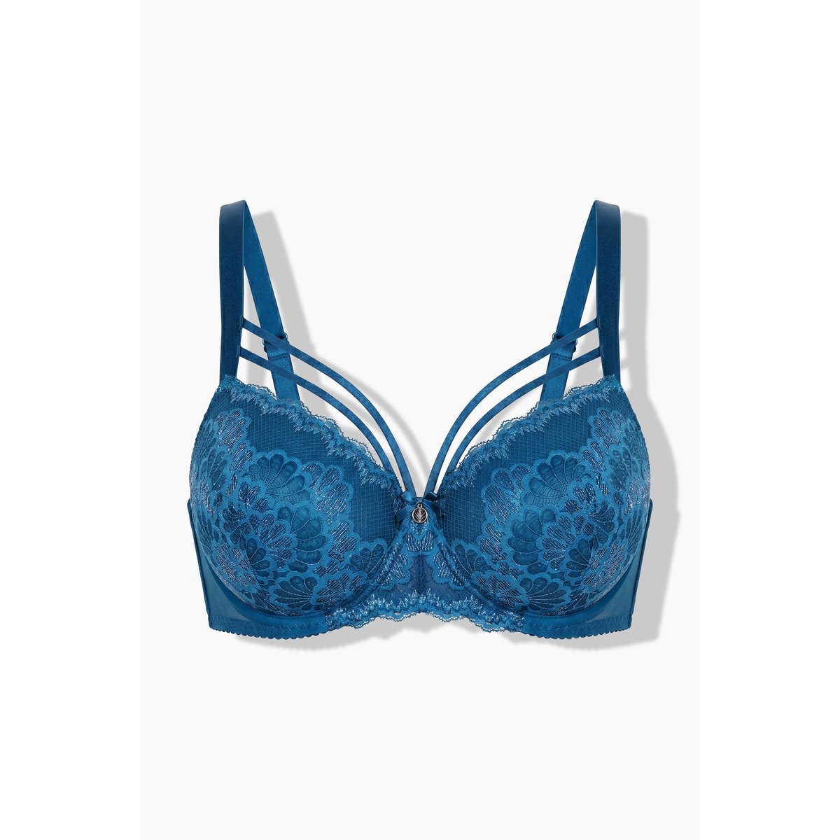 Soutien-gorge à armatures, bonnets souples pétrole foncé, ULLA POPKEN