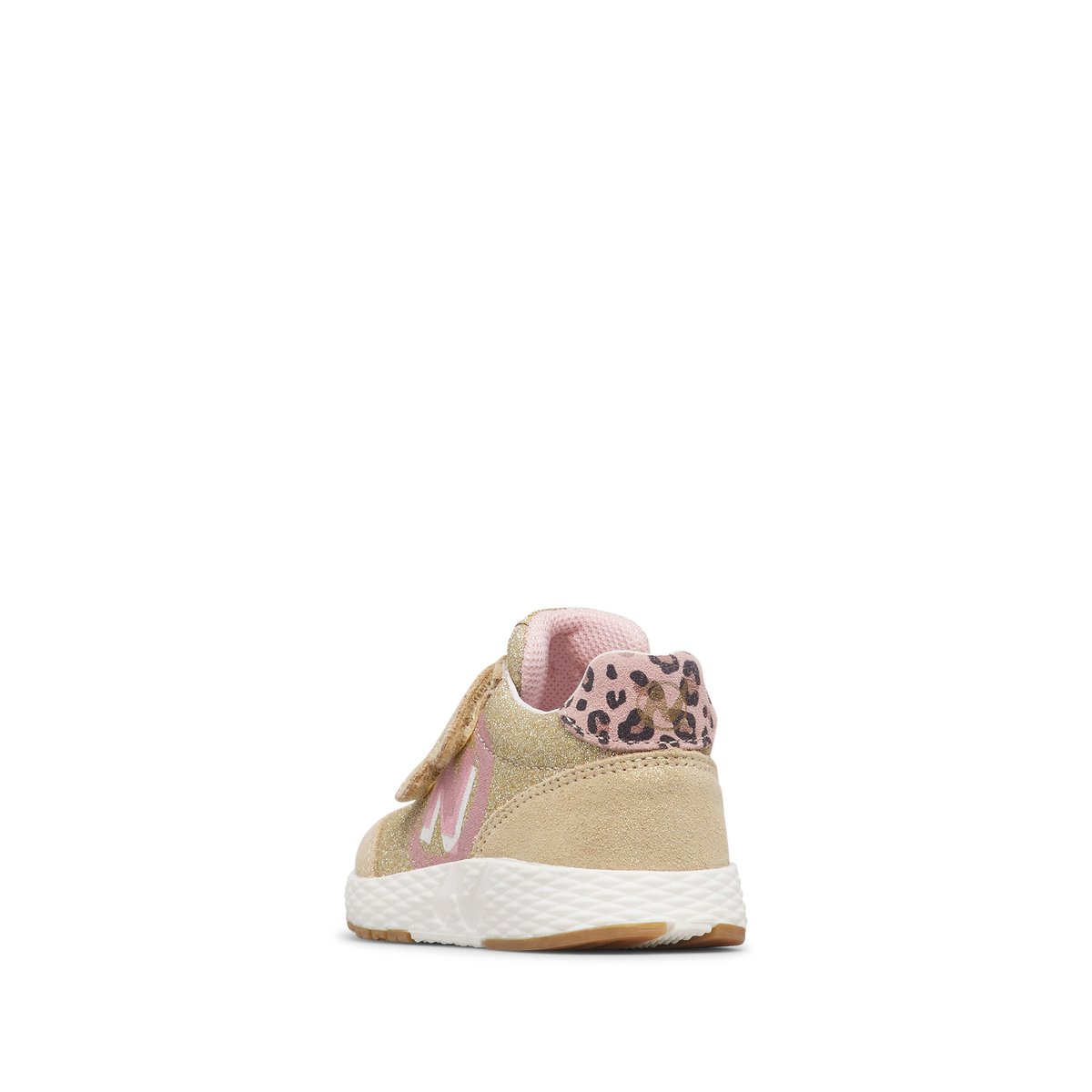 Sneakers en cuir et tissu JESKO 2 VL. platine-blanc-rose, NATURINO