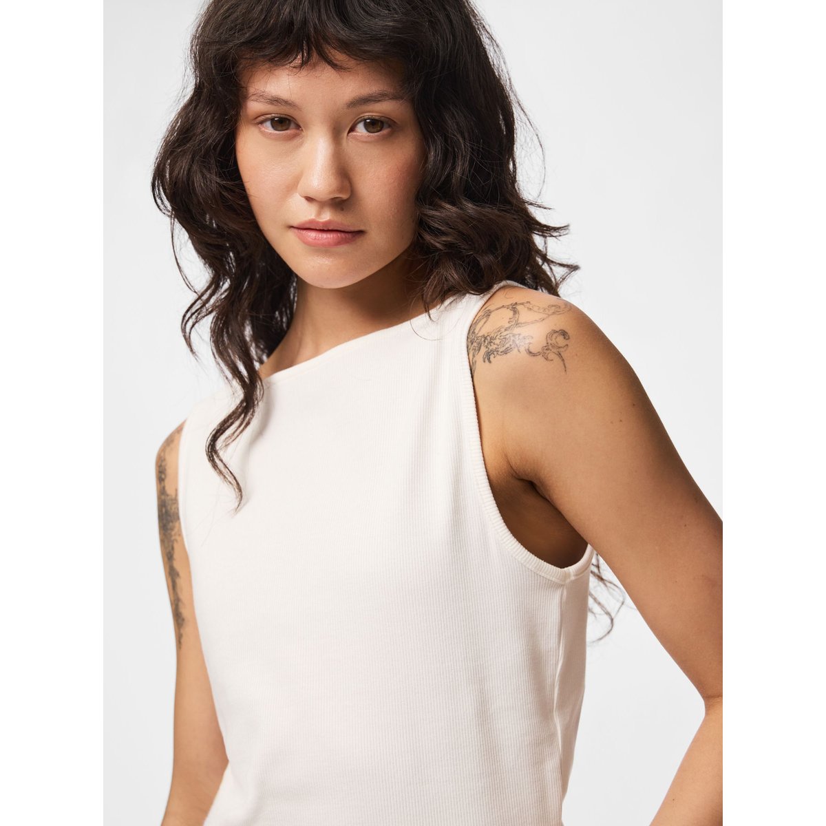 Top Sans Manches blanc - cloud dancer1, PIECES
