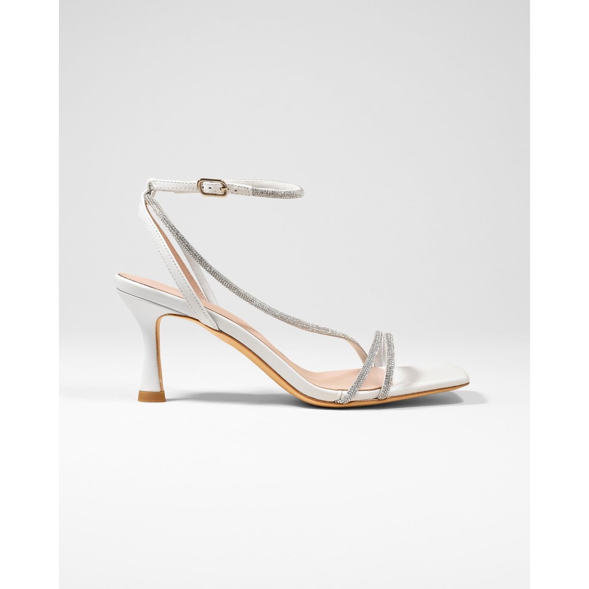 Sandales à strass CAPRI blanc, MI MAI