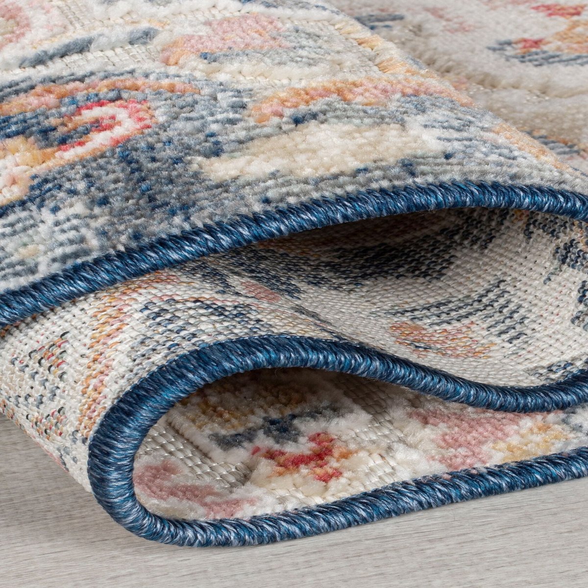 Tapis extérieur de couloir MABEL bleu, FLAIR RUGS