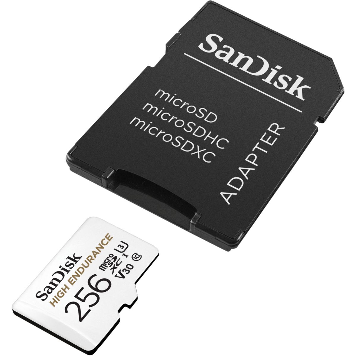 Carte Micro SD High Endurance microSDXC 256GB couleur unique, SANDISK