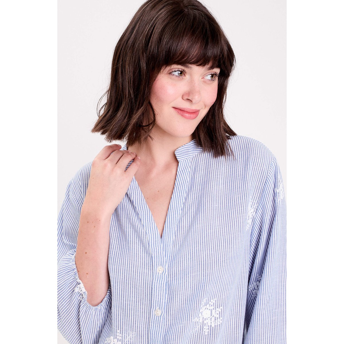 Blouse col tunisien blanc, CACHE CACHE