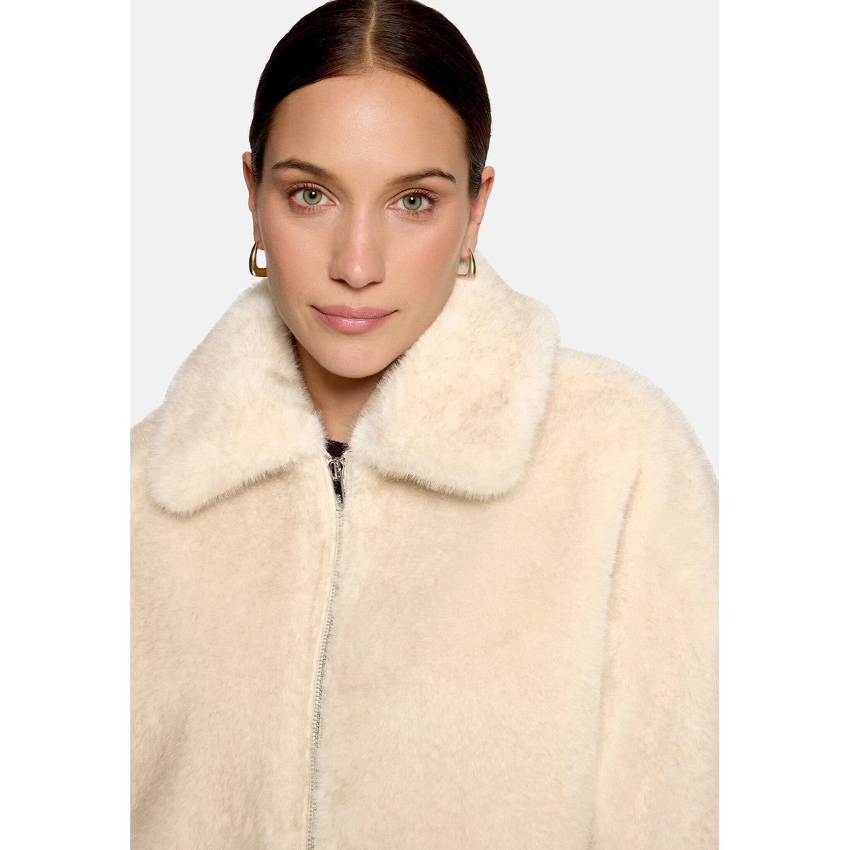 Veste en peluche à fermeture zippée french oak, ZERO
