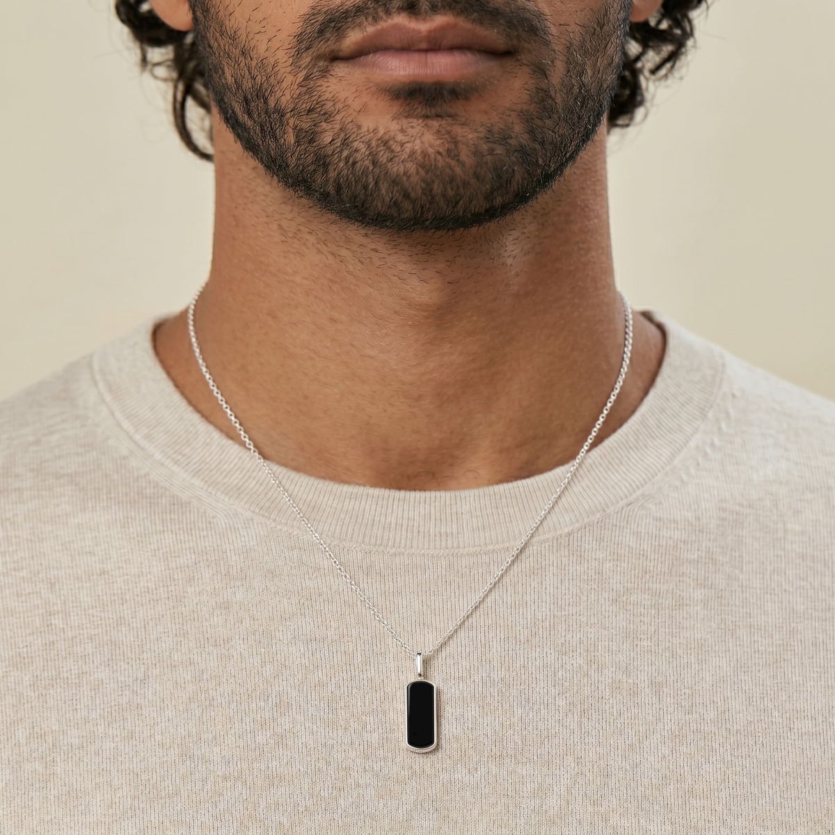 Pendentif Homme argenté, LOUIS PION