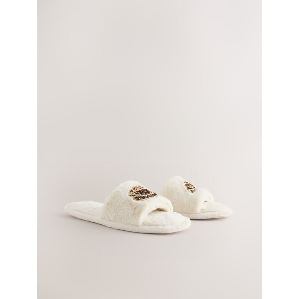 Chaussons sandales à croissant écru, NEXT