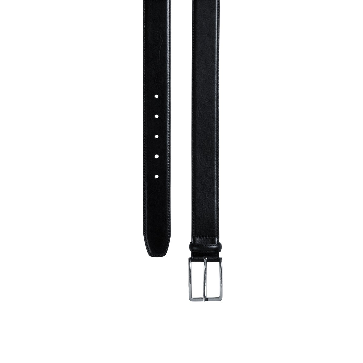 Ceinture modèle Iben en cuir de vachette robuste noir, MARC O'POLO