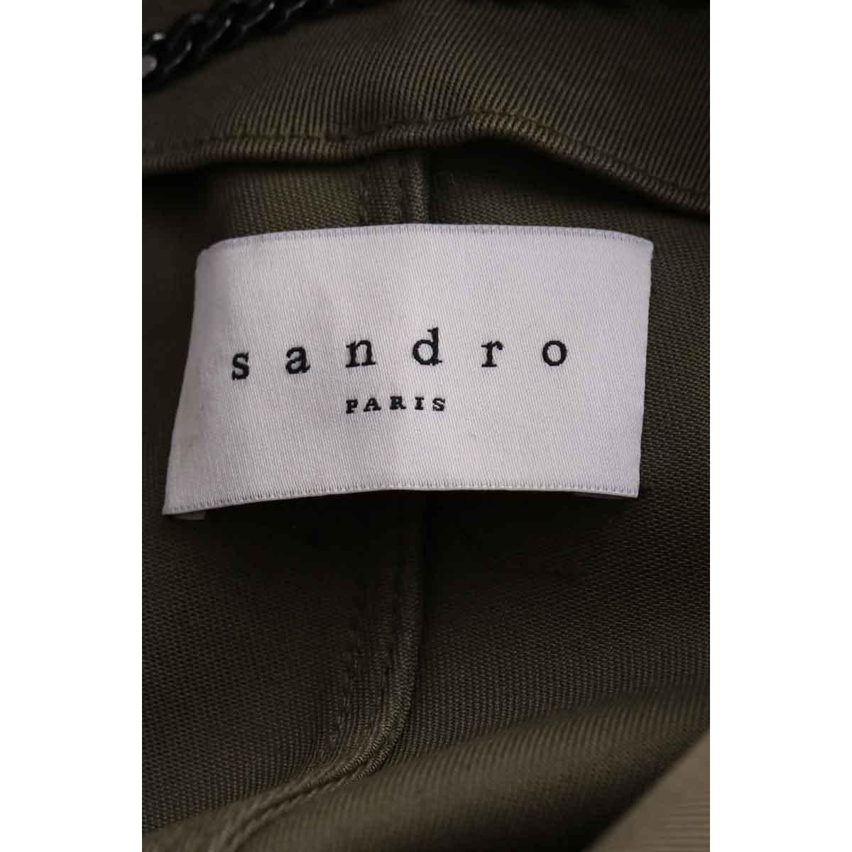Parka - Très Bon État kaki, SANDRO