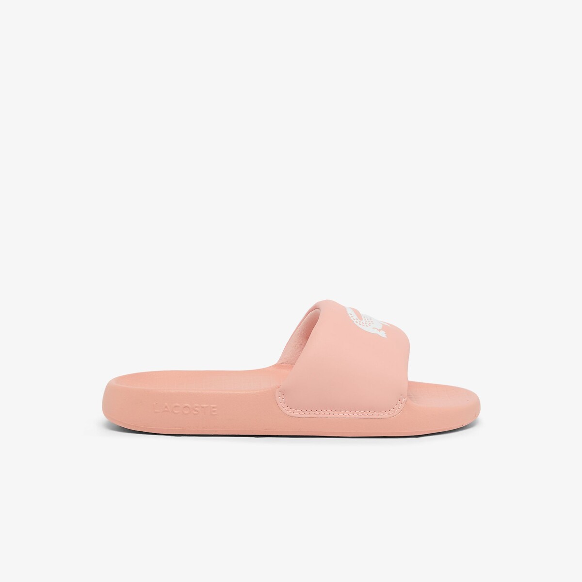 Ciabatte Slide Croco 1.0 rosa, LACOSTE